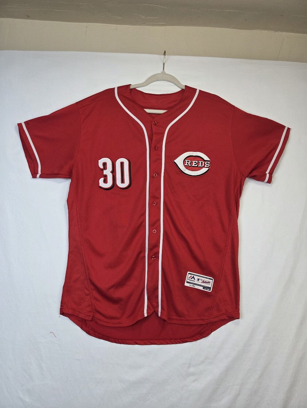 Majestic Authentic Ken Griffey Jr. #30 Cincinnati Reds Flex Base Jersey Size 44